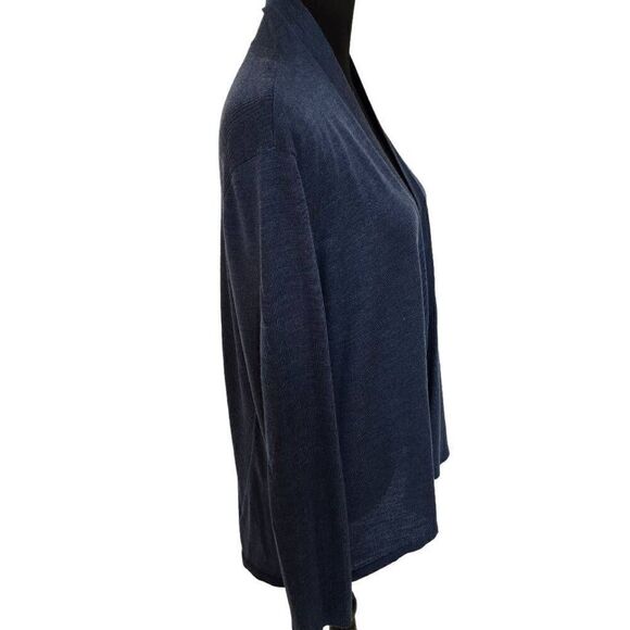 Eileen Fisher Womens Knitted With Matching Scarf Open Cardigan Blue Large - Picture 5 of 11